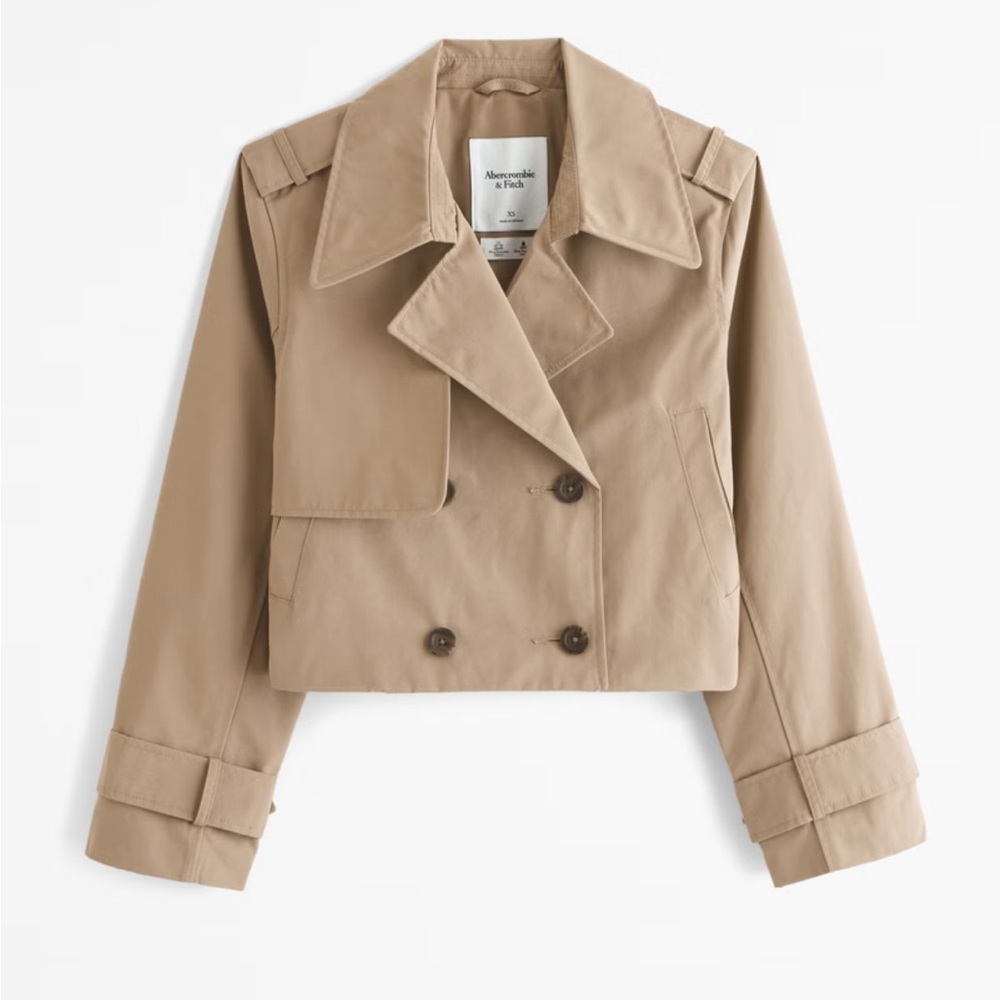 Cropped Trench Coat- Brand New without Tags
